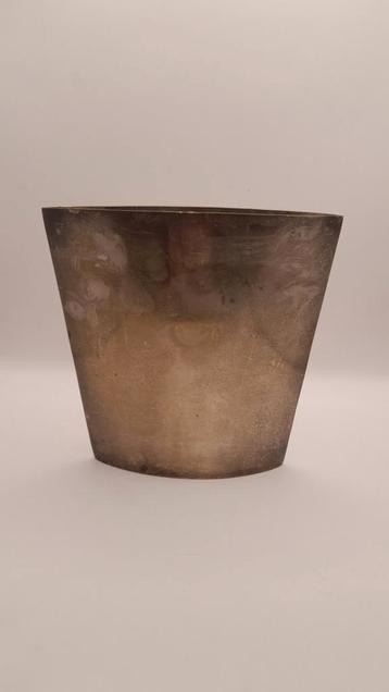 Vintage verzilverde vaas van SIS l'ECUYER  , Frankrijk  beschikbaar voor biedingen