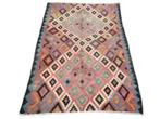 Handgeknoopt Perzisch wol Kelim tapijt Fars 180x252cm, 200 cm of meer, 150 tot 200 cm, Overige kleuren, Perzisch vintage oosters kelim HYPE