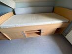 Halfhoogslaper, Ophalen, Eenpersoons, Hout, 100 cm