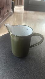 Brocante emaille oud maatbeker halve liter, Ophalen of Verzenden