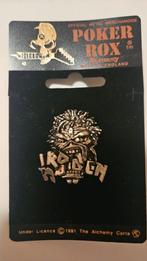 Iron Maiden Pin 1991 Alchemy England Poker Rox, Verzamelen, Ophalen of Verzenden
