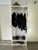 Coat rack with shoe storage, white, Ophalen, Zo goed als nieuw, Minder dan 100 cm, Metaal