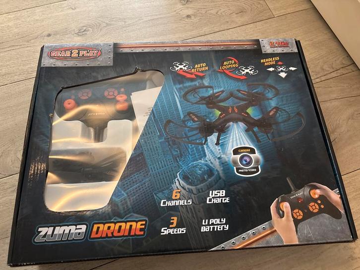 Gear2Play Zuma Drone - Vliegplezier voor jong & oud!, Kinderen en Baby's, Speelgoed | Buiten | Actiespeelgoed, Zo goed als nieuw