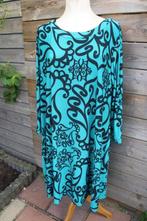 Jurk blauwgroen Chris Size mt 2 Vaste prijs, Blauw, Maat 46/48 (XL) of groter, Chris Size, Ophalen of Verzenden