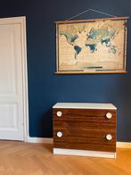 Retro schoenenkast vintage fineer, Huis en Inrichting, Kasten | Schoenenkasten, Ophalen, Zo goed als nieuw