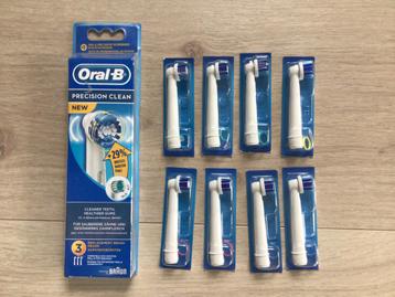 Oral B opzetborstels…Precision Clean…totaal 11 stuks…koopje… beschikbaar voor biedingen