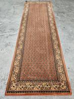 Vintage Perzisch wol vloerkleed loper Mir oranje 80x242cm, Gebruikt, 200 cm of meer, Rechthoekig, Persian Perzisch vintage oosters hype