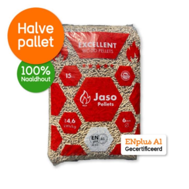 Jaso Excellent houtpellets 30 zakken a 450kg, Tuin en Terras, Haardhout, 6 m³ of meer, Verzenden