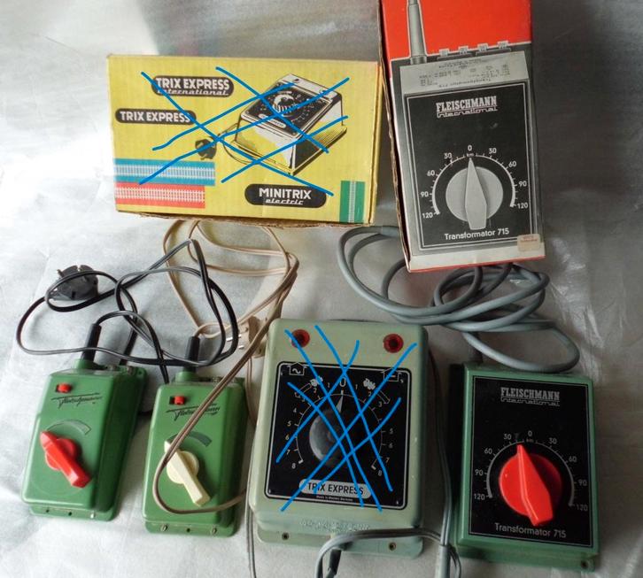 3 x trafo - Fleischmann 710 en 715, Hobby en Vrije tijd, Modeltreinen | H0, Gebruikt, Transformator of Voeding, Gelijkstroom, Fleischmann