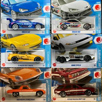 Hot Wheels J-Imports Subaru Nissan Mazda Honda per stuk beschikbaar voor biedingen