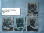 👍nu 0,40: vintage plaatjes katten 282 ( alleen verzenden, Hobby en Vrije tijd, Kaarten | Zelf maken, Ophalen, Nieuw, Dieren, Knipvel