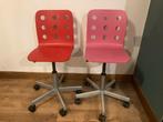 IKEA Kinderbureaustoelen (Jules) - Rood & Roze, Ophalen, Gebruikt, Overige kleuren, Bureaustoel