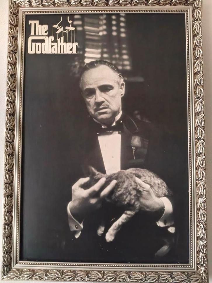 The Godfather Poster met Lijst, Antiek en Kunst, Kunst | Tekeningen en Foto's, Ophalen of Verzenden