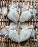 Kerstengeltjes van wol voor in de kerstboom, antroposofisch, Hobby en Vrije tijd, Vilt, Ophalen of Verzenden, Nieuw, Figuurtje(s)