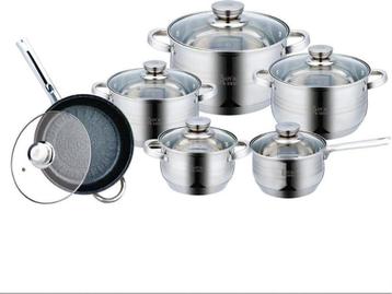 Pannenset inductie 12-delig  beschikbaar voor biedingen