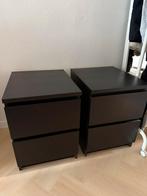 Ikea malm ladekasten / nachtkastjes | set van 2, Ophalen, Zo goed als nieuw, Hout, Minder dan 45 cm