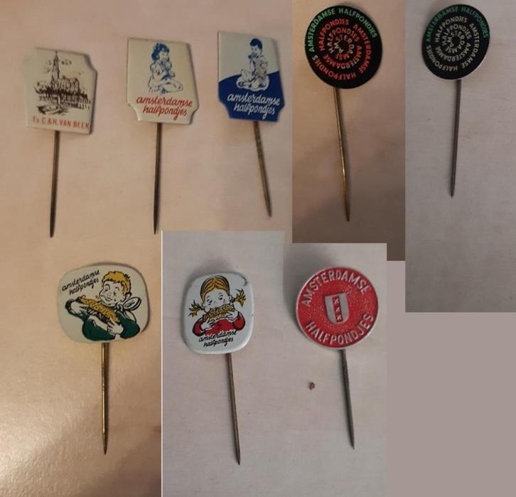 Speldjes Food - Broodbeleg Hagelslag Pindakaas Pasta etc. 01, Verzamelen, Speldjes, Pins en Buttons, Gebruikt, Speldje of Pin