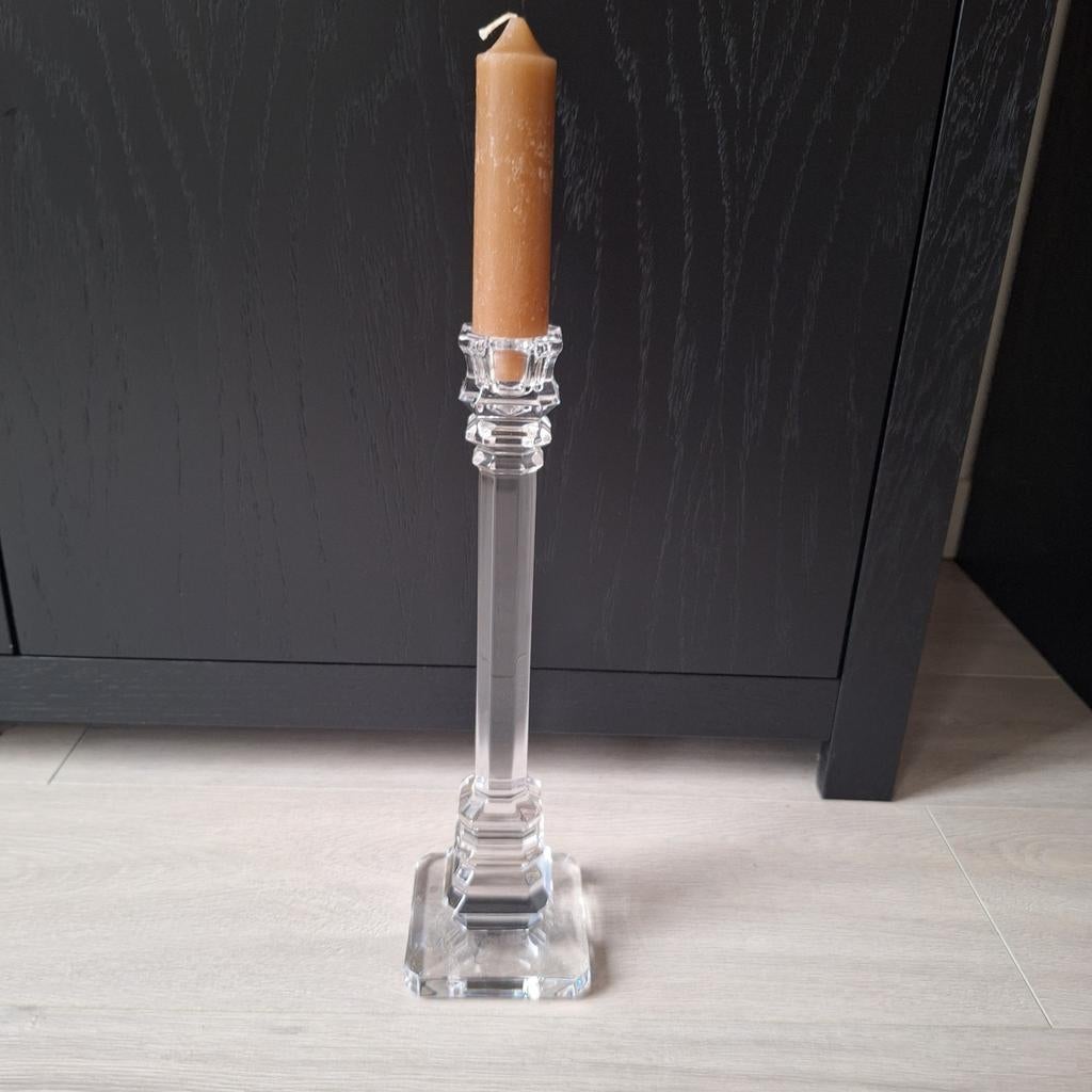 Val St-Lambert Louvre Kandelaar, Ophalen of Verzenden, Zo goed als nieuw, Overige materialen, Minder dan 25 cm