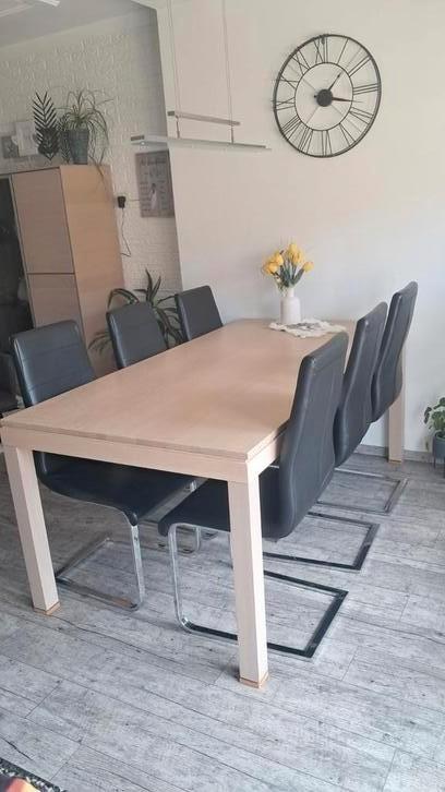 NETTE EETKAMERSTOELEN  (2×4)of (1×8), Huis en Inrichting, Stoelen, Zo goed als nieuw, Vijf, Zes of meer stoelen, Zwart, Ophalen