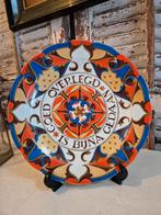 Antiek wandbord Petrus Regout -Goed overlegd is bijna gedaan, Ophalen of Verzenden