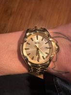 (RUILEN) Gouden Diesel Horloge - Top Staat!, Sieraden, Tassen en Uiterlijk, Horloges | Heren, Staal, Staal, Polshorloge, Zo goed als nieuw