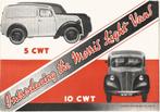 Morris Light Vans cwt folder auto bestelwagen 1948 (MR03), Ophalen of Verzenden, Zo goed als nieuw, Overige merken