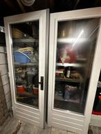 Hardhouten buitendeuren voor achtertuin, Doe-het-zelf en Verbouw, Kozijnen en Schuifpuien, 75 tot 150 cm, Deurkozijn, Ophalen of Verzenden