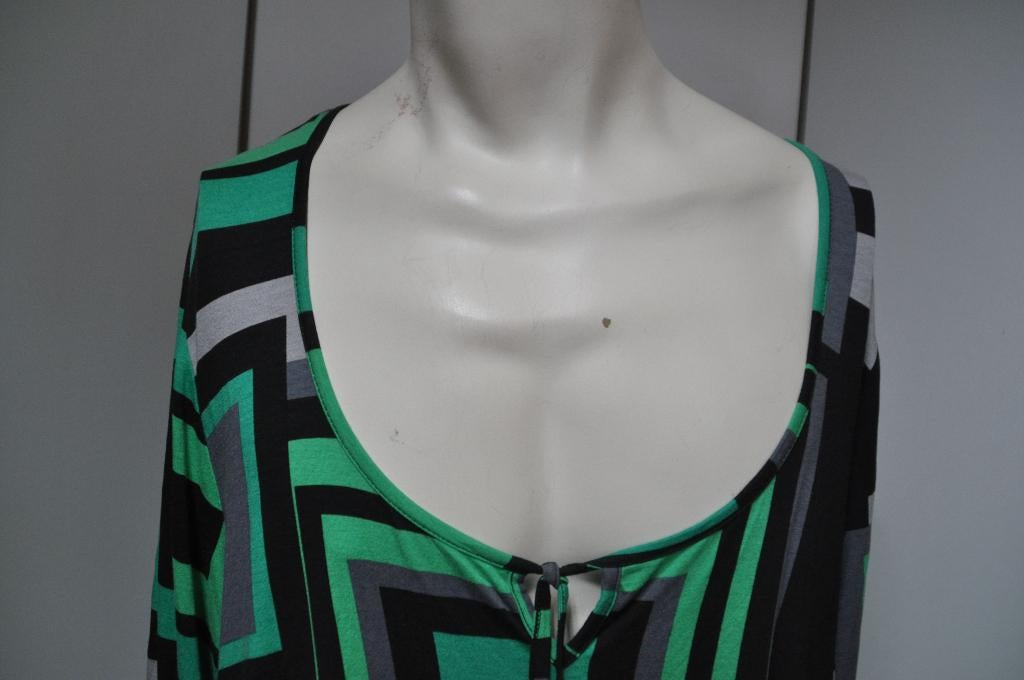 JKL72 Shirt groen grijs Zwart Tinten XXXL 52 / 54, Ophalen of Verzenden, Zo goed als nieuw, Zwart, Shirt of Top