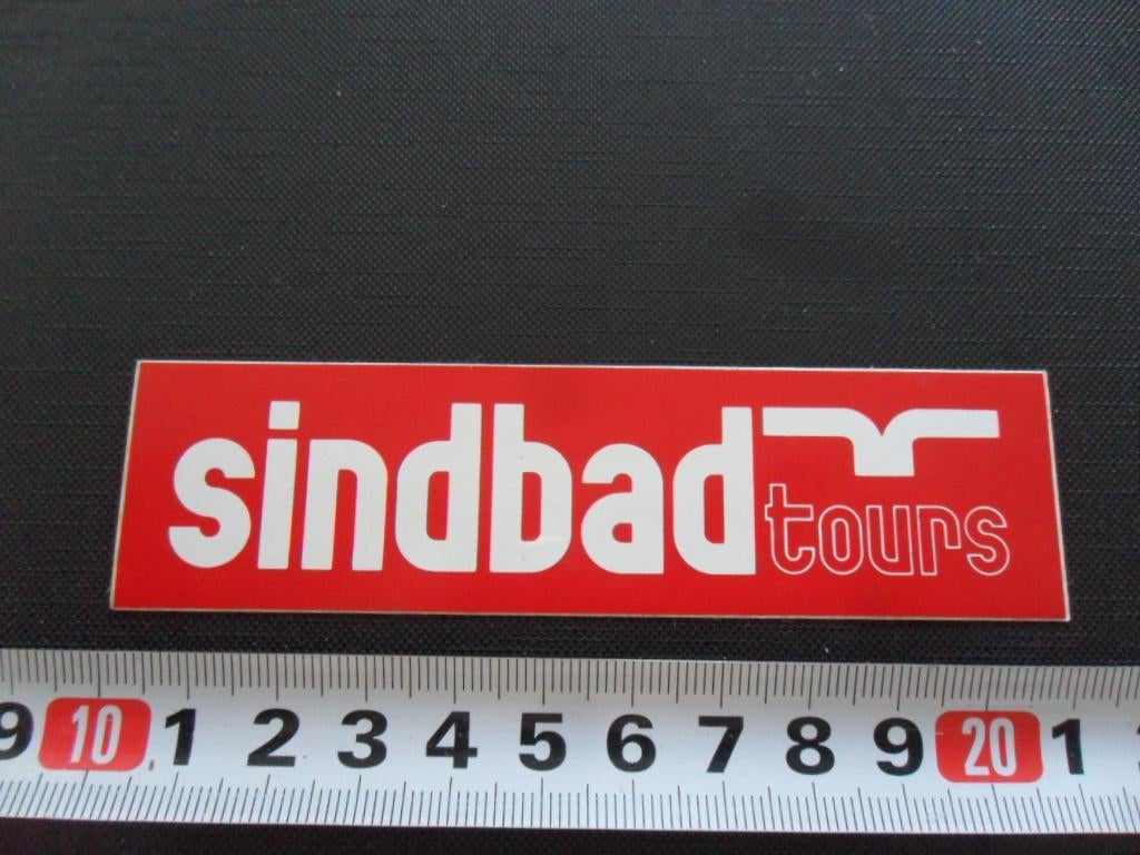 sticker logo SINDBAD TOURS, Ophalen, Zo goed als nieuw