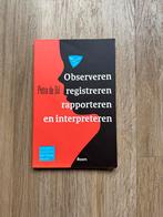 Observeren, registreren, rapporteren en interpreteren, Ophalen of Verzenden, Zo goed als nieuw, HBO