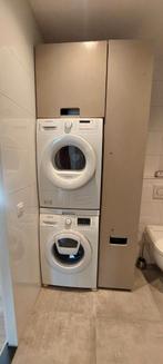 Wasmachine/droger kast - massief hout, Antiek en Kunst, Ophalen