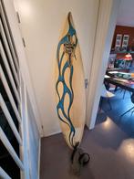shortboard te koop nwe leashe, Watersport en Boten, Golfsurfen, Ophalen of Verzenden, Gebruikt, Shortboard, Met koord