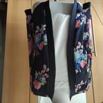 Donkerblauw gebloemd jasje ., Ophalen of Verzenden, Zo goed als nieuw, Blauw
