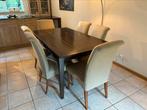 Kersenhouten tafel incl. 6 stoelen, Huis en Inrichting, Tafels | Eettafels, Ophalen, Gebruikt, 50 tot 100 cm, 150 tot 200 cm
