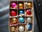 12 oude glazen kersballen feathertree GR6, Ophalen of Verzenden, Gebruikt