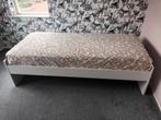 Wit 1 persoons bed, Antiek en Kunst, Antiek | Meubels | Bedden, Ophalen of Verzenden