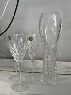 Wedgwood kristallen glazen (3 stuks) +1 karaf dorotheenhutte, Antiek en Kunst, Antiek | Glas en Kristal, Ophalen