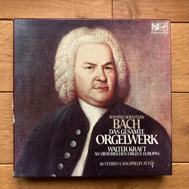Bach orgelwerken 18 lp’s, Cd's en Dvd's, Vinyl | Klassiek, Zo goed als nieuw, Barok, Overige typen, 12 inch, Ophalen of Verzenden