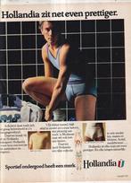 Retro reclame 1980 Hollandia sportief heren ondergoed, Overige typen, Ophalen of Verzenden