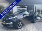 Kia Sportage 1.6 T-GDI DynamicLine (bj 2021, automaat), Gebruikt, 4 cilinders, Met garantie (alle), Zwart