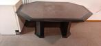 Tafel uitschuifbaar Zwart 8 kant, Overige materialen, 100 tot 150 cm, Ophalen of Verzenden, Zo goed als nieuw