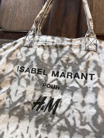 Isabel Marant pour H&M tote bag, canvas schoudertas met rits beschikbaar voor biedingen