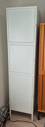 Wit stalen kast, Ikea Hällan, Ophalen, Minder dan 150 cm, Metaal, 150 tot 200 cm