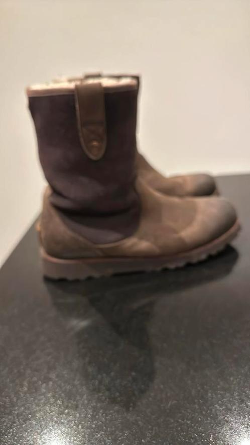 UGG heren lederen laars maat 44,5, Kleding | Heren, Schoenen, Gedragen, Boots, Bruin, Ophalen of Verzenden