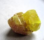 Italiaans zwavel kristal uit Sicilie in originele verpakking, Ophalen of Verzenden, Mineraal