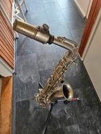 Saxofoon, merk en type onbekend, met standaard, Ophalen, Gebruikt, Alt