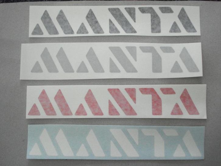 Manta stickers GSi , GT/E , Manta en frontlogo, Auto-onderdelen, Overige Auto-onderdelen, Opel, Nieuw, Ophalen of Verzenden