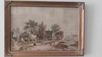 Aquarel Marie Cornelis Johannis Soetermeer 1821 - 1857, Antiek en Kunst, Kunst | Schilderijen | Klassiek, Ophalen of Verzenden