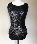 JANE NORMAN, zwarte glitter top met zilverdraad mt S, Kleding | Dames, Tops, Zwart, Jane Norman, Ophalen of Verzenden, Zo goed als nieuw