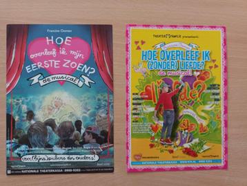 2 flyers Hoe overleef ik, Francine Oomen beschikbaar voor biedingen